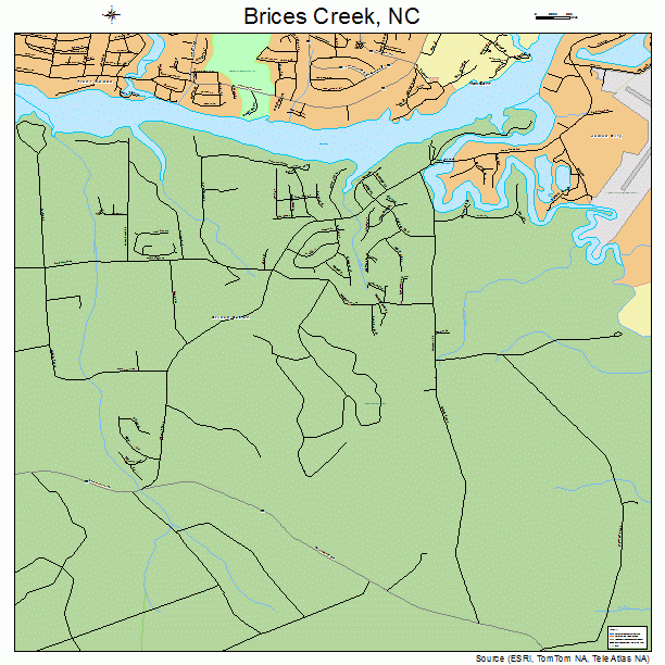 Brices Creek, NC street map