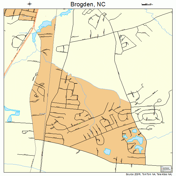 Brogden, NC street map