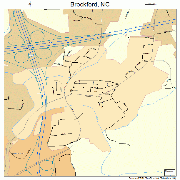 Brookford, NC street map