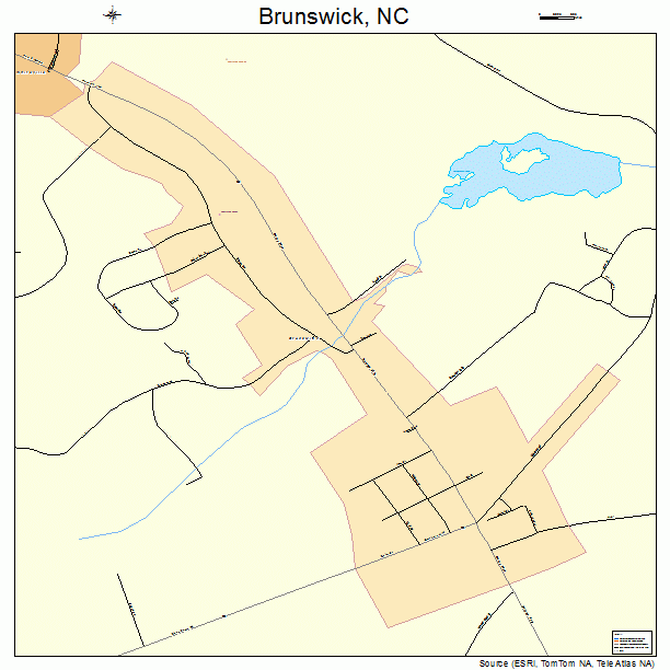 Brunswick, NC street map