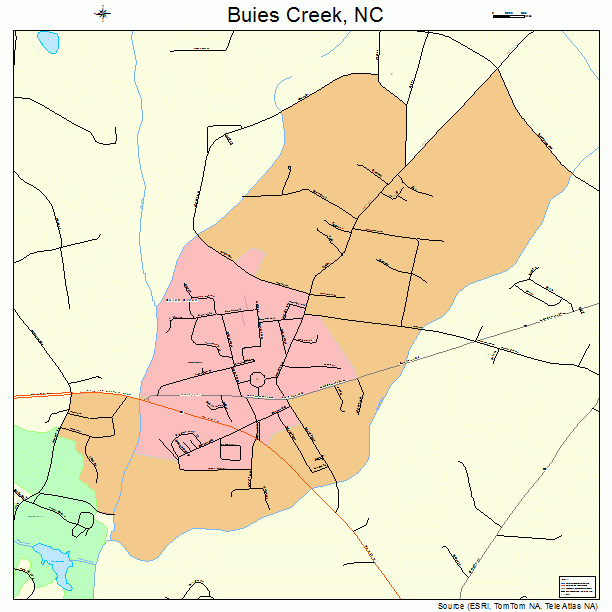 Buies Creek, NC street map