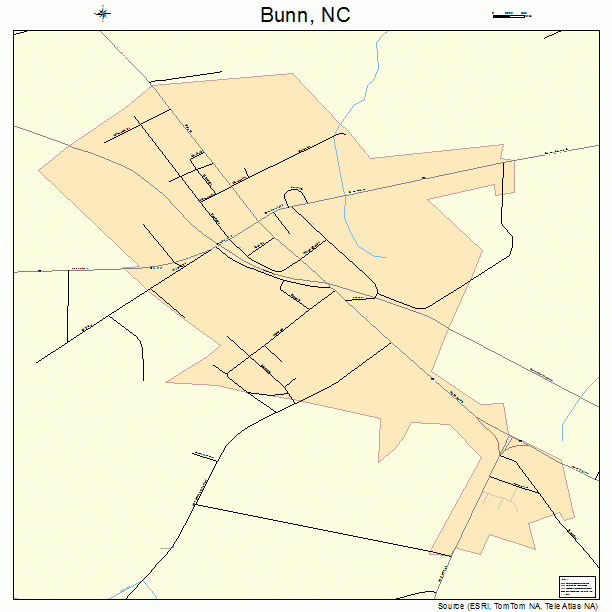 Bunn, NC street map