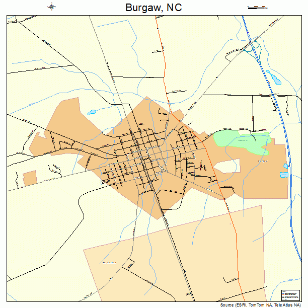 Burgaw, NC street map