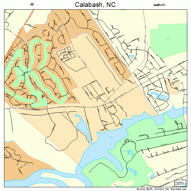Calabash, NC street map