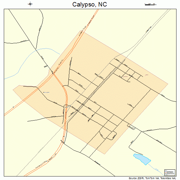 Calypso, NC street map