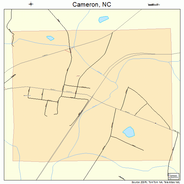 Cameron, NC street map