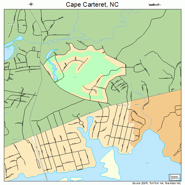 Cape Carteret, NC street map