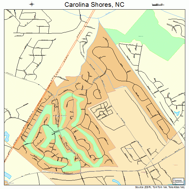 Carolina Shores, NC street map