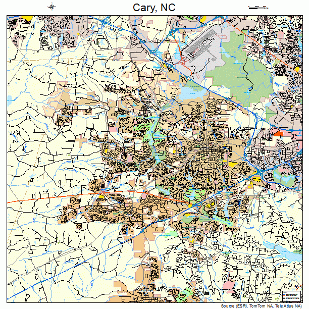 Cary, NC street map