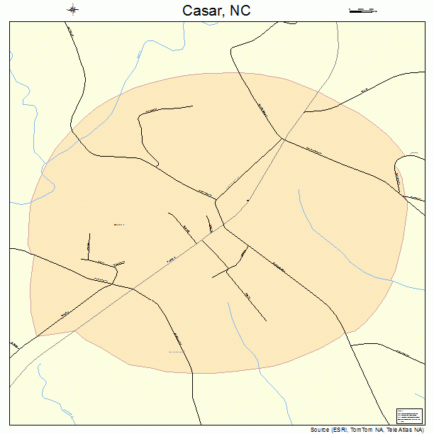 Casar, NC street map