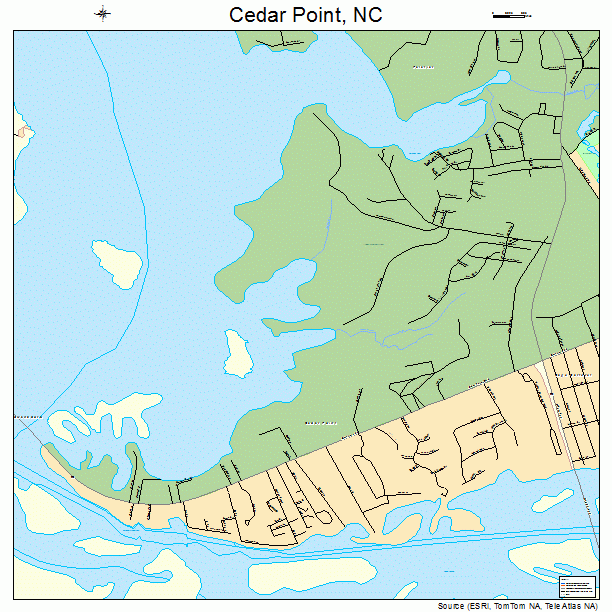 Cedar Point, NC street map