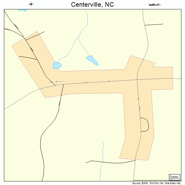 Centerville, NC street map