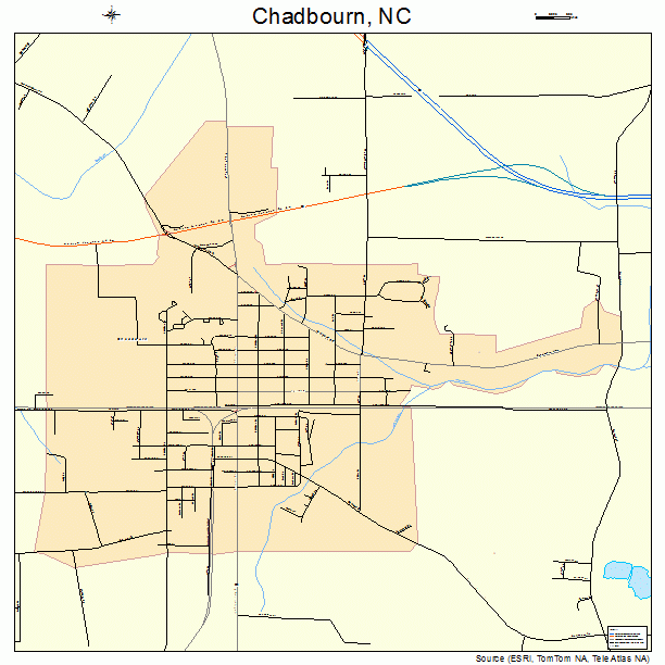 Chadbourn, NC street map