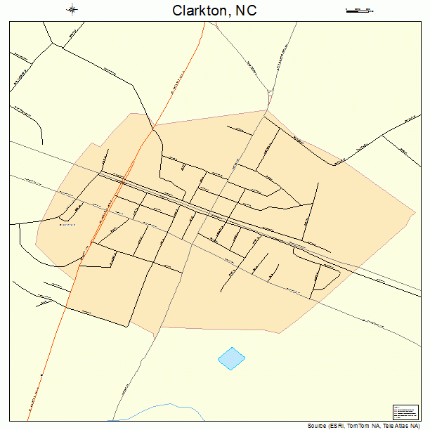 Clarkton, NC street map