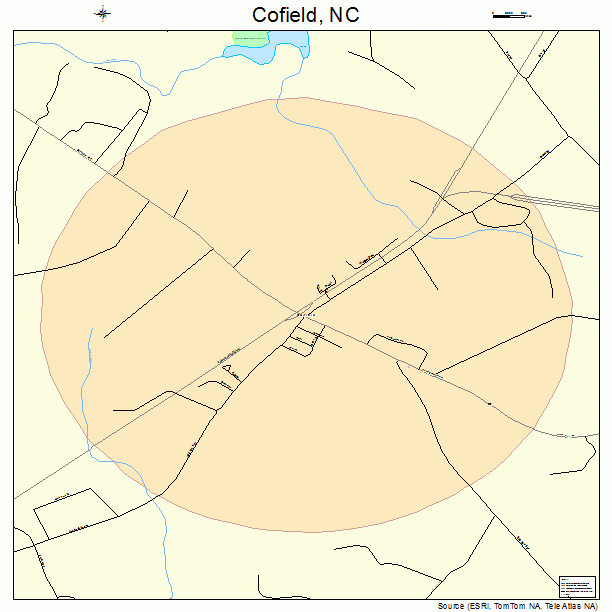 Cofield, NC street map