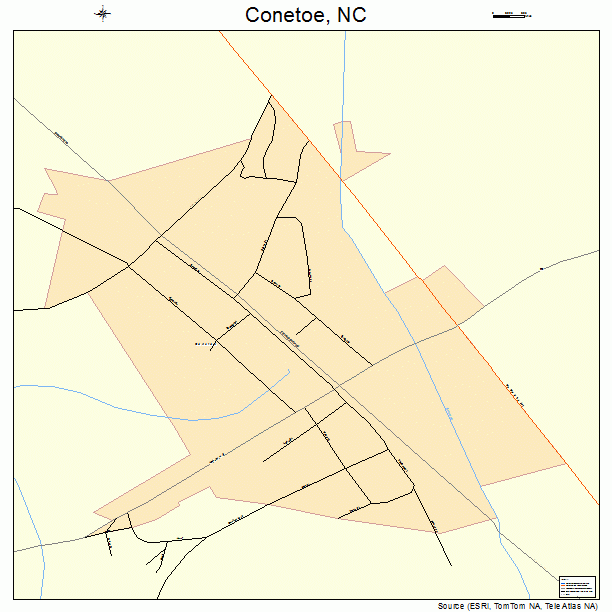 Conetoe, NC street map