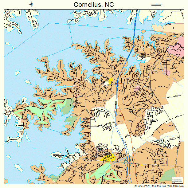 Cornelius, NC street map