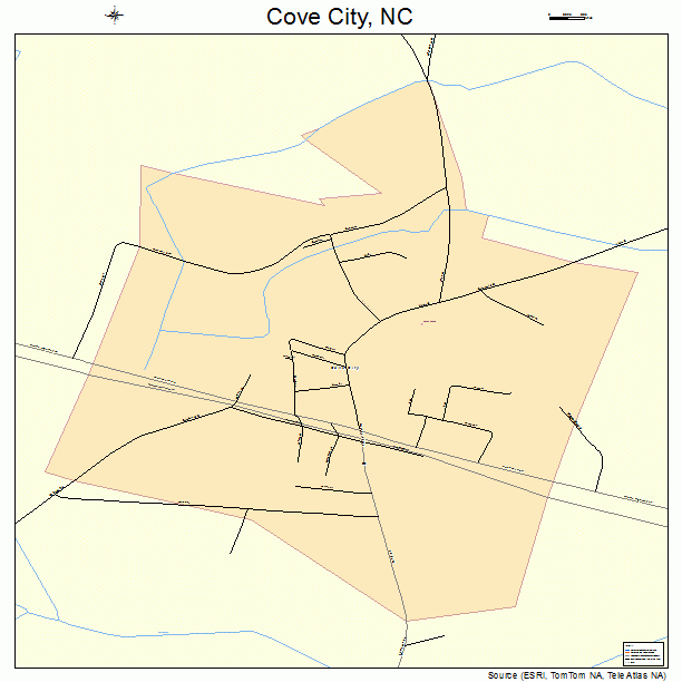 Cove City, NC street map