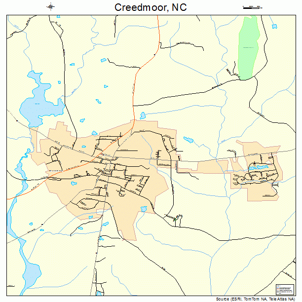 Creedmoor, NC street map