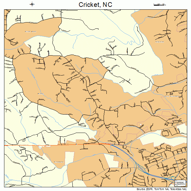 Cricket, NC street map