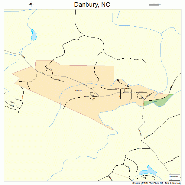 Danbury, NC street map