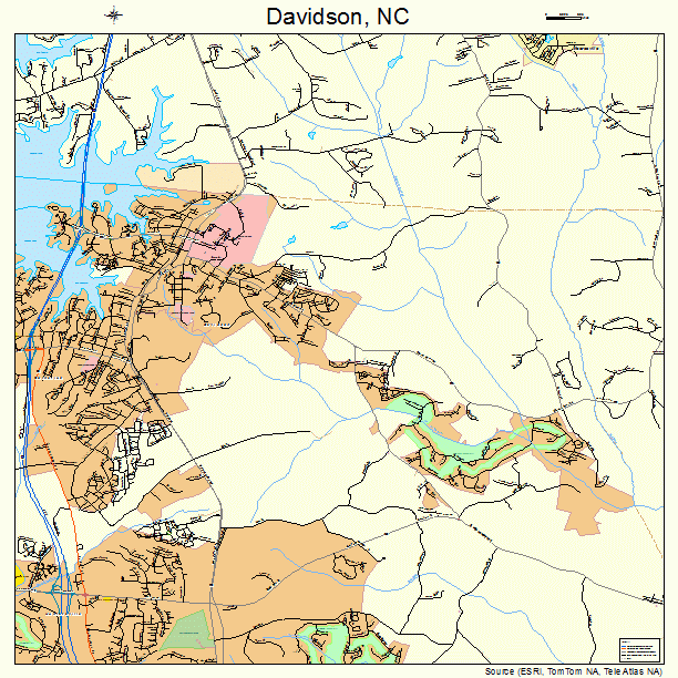 Davidson, NC street map