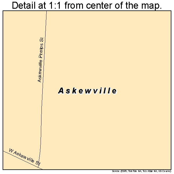 Askewville, North Carolina road map detail