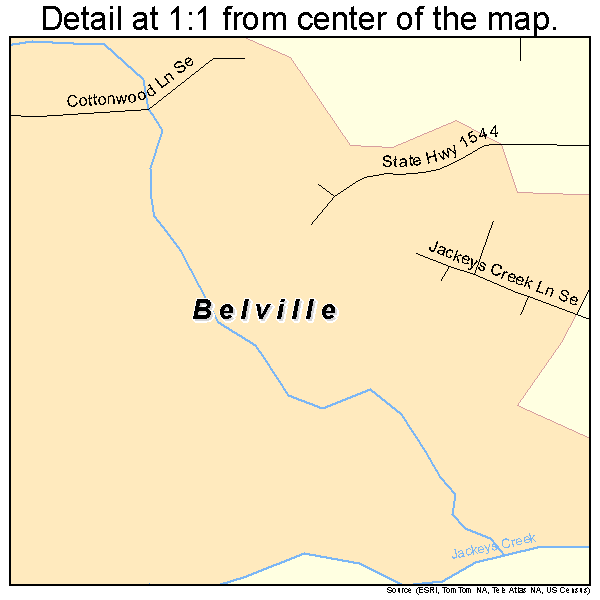 Belville, North Carolina road map detail