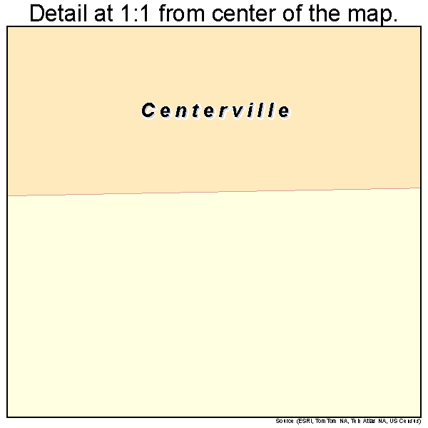 Centerville, North Carolina road map detail
