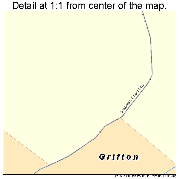 Grifton, North Carolina road map detail
