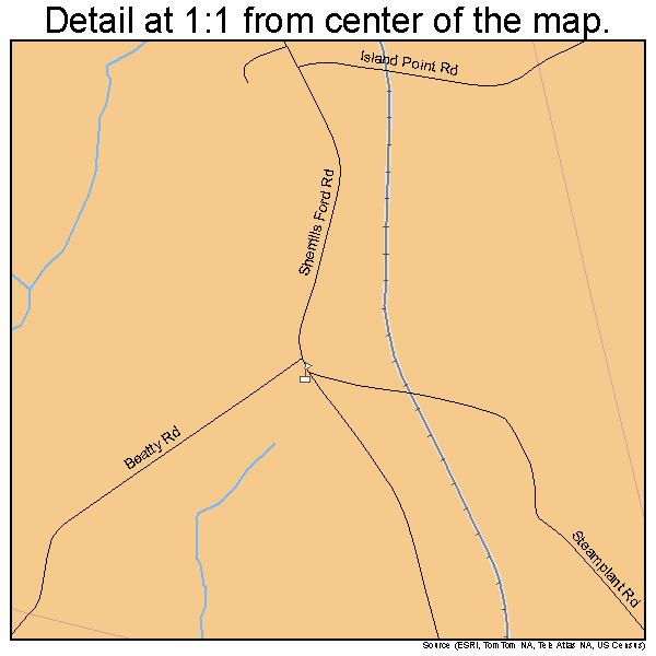 Lake Norman of Catawba, North Carolina road map detail