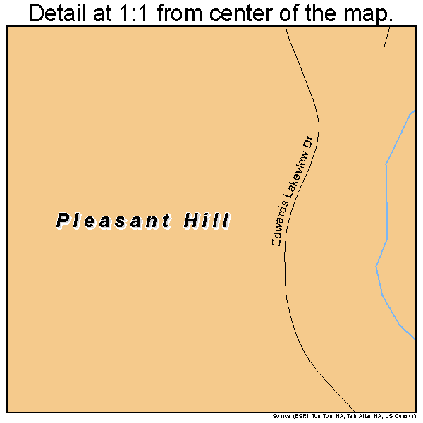Pleasant Hill, North Carolina road map detail