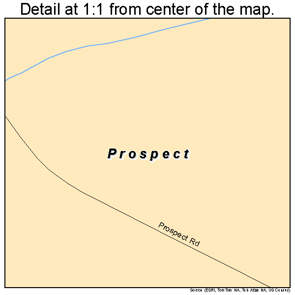 Prospect, North Carolina road map detail