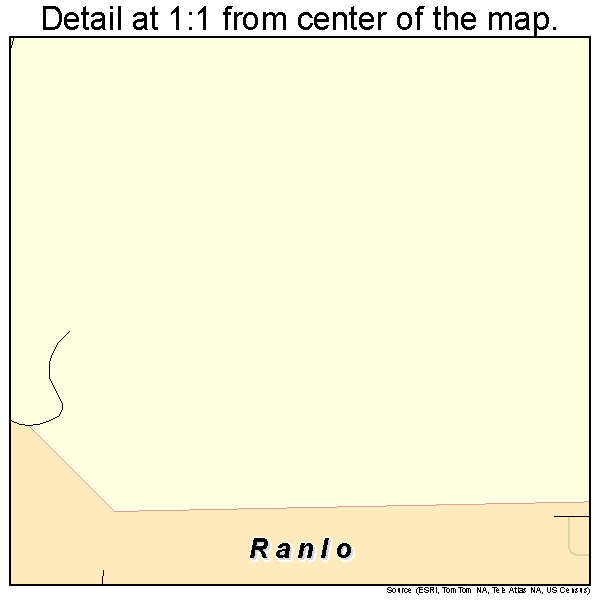 Ranlo, North Carolina road map detail