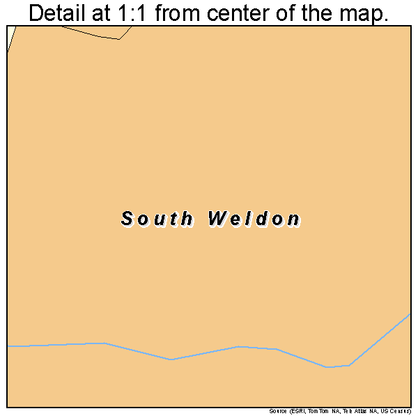 South Weldon, North Carolina road map detail