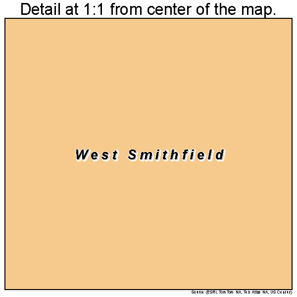 West Smithfield, North Carolina road map detail