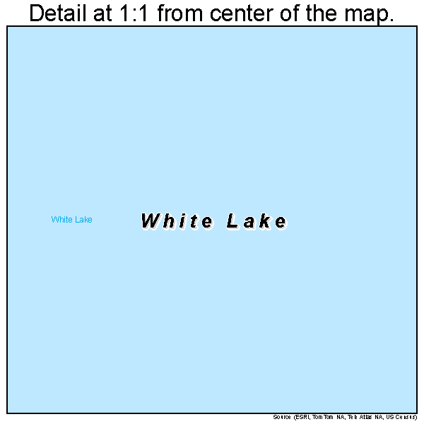 White Lake, North Carolina road map detail