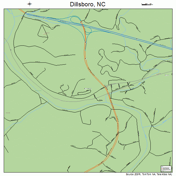 Dillsboro, NC street map