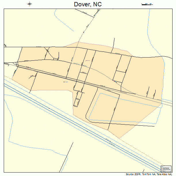 Dover, NC street map