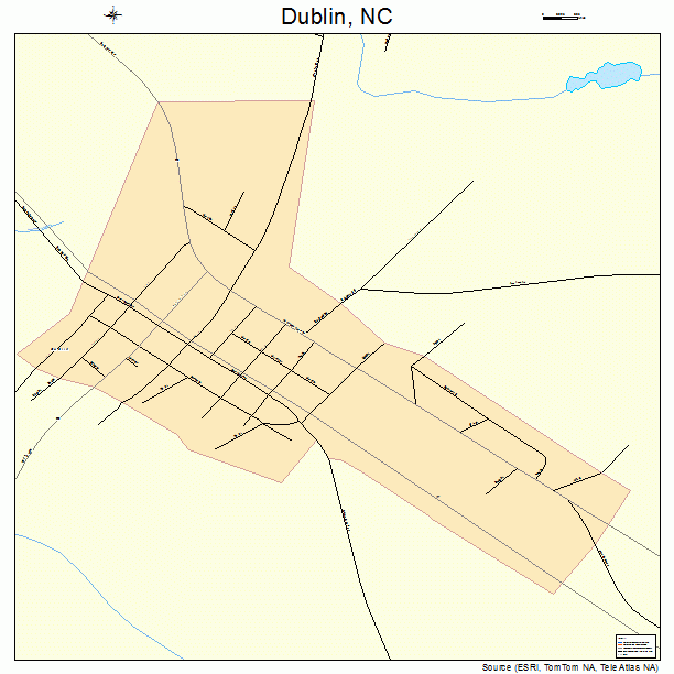 Dublin, NC street map