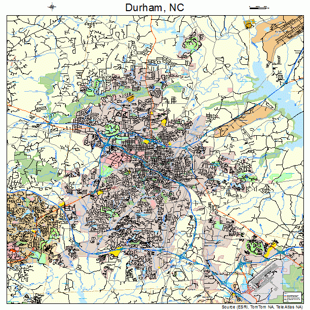Durham, NC street map