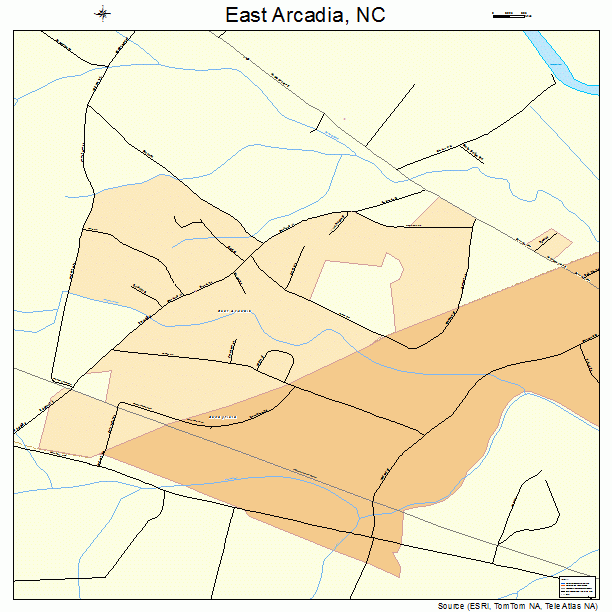 East Arcadia, NC street map