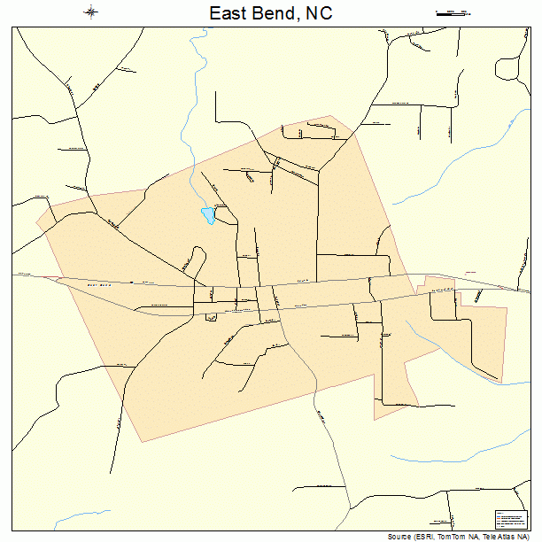 East Bend, NC street map