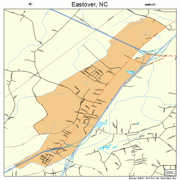 Eastover, NC street map