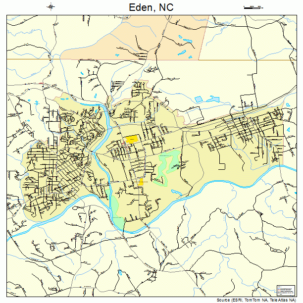 Eden, NC street map