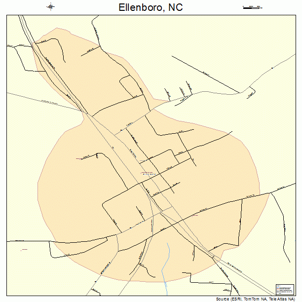 Ellenboro, NC street map