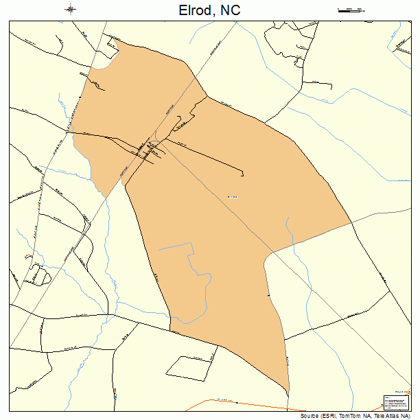 Elrod, NC street map