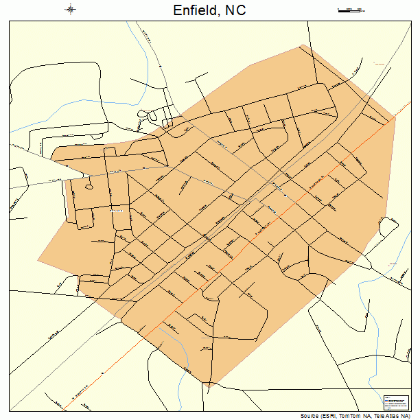 Enfield, NC street map