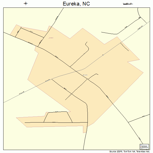 Eureka, NC street map