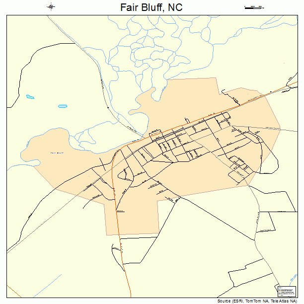 Fair Bluff, NC street map